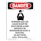 Signmission Safety Sign, OSHA Danger, 7" Height, Nitrogen Gas Can Cause, Portrait OS-DS-D-57-V-2462 - alternate 1
